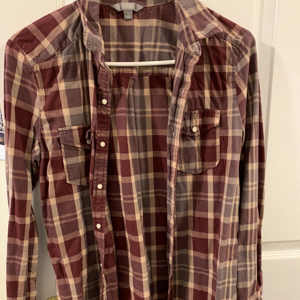 Maroon flannel